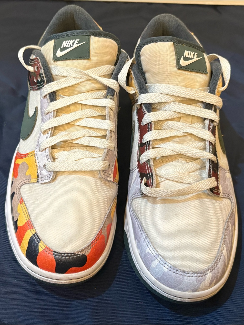 GENTLY WORN Men’s Nike Dunk Low SE "Sail Multi-Camo